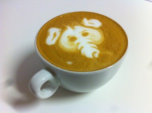 Elephant latte art
