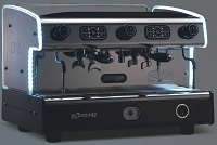 La Spaziale S2 with lights on