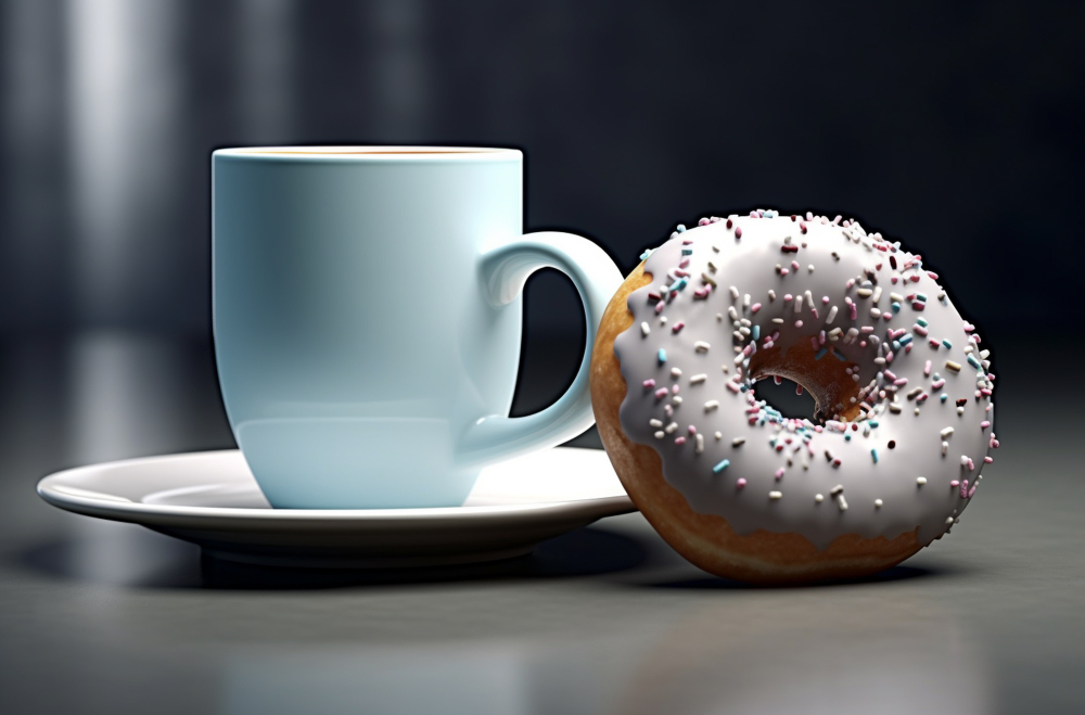 coffee and donut